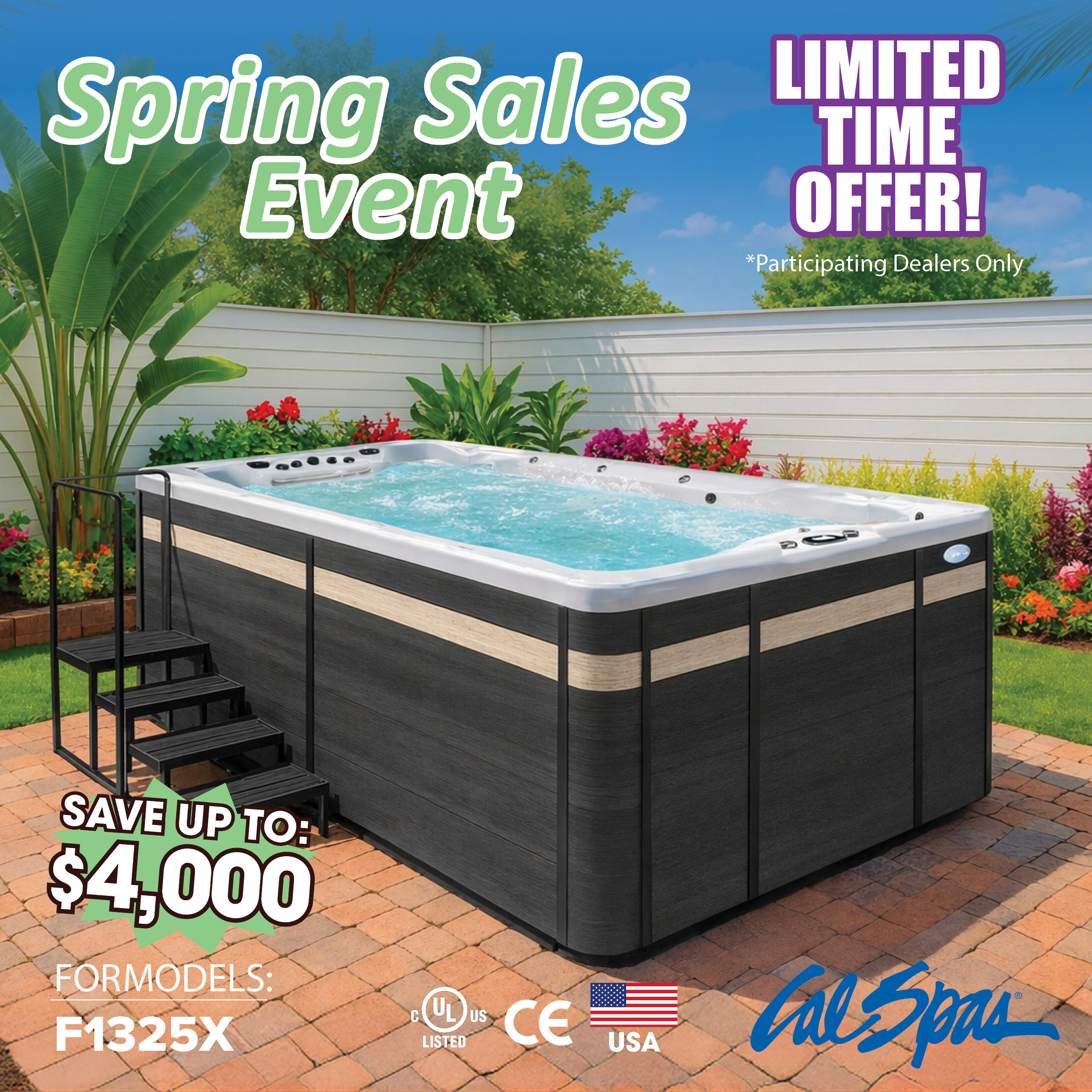 Calspas hot tub being used in a family setting - North Las Vegas